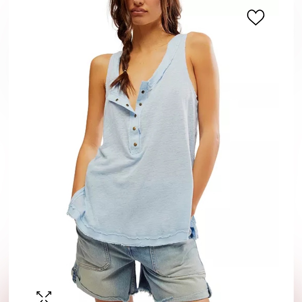 Free People Love Language Small Blue NWT